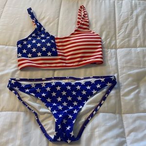 Patriotic bikini swimsuit